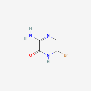 3-Amino-6-bromopyrazin-2(1H)-one chemical structure (CAS 21943-14-6)