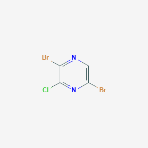 2,5-Dibromo-3-chloropyrazine chemical structure (CAS 21943-16-8)