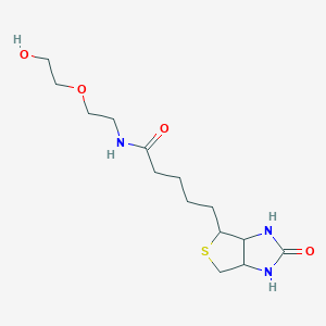 Biotin-PEG-OH (MW 3400) chemical structure (CAS 219484-77-2)