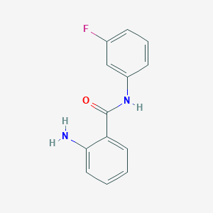 2-Amino-N-(3-fluorophenyl)benzamide chemical structure (CAS 219492-66-7)