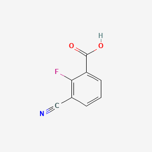 3-Cyano-2-fluorobenzoic acid chemical structure (CAS 219519-77-4)