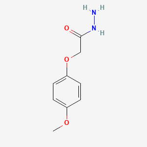 2-(4-Methoxyphenoxy)acetohydrazide chemical structure (CAS 21953-91-3)