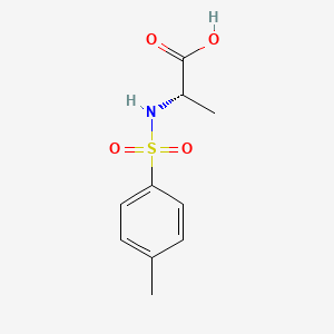 (S)-2-(4-Methylphenylsulfonamido)propanoic acid chemical structure (CAS 21957-58-4)