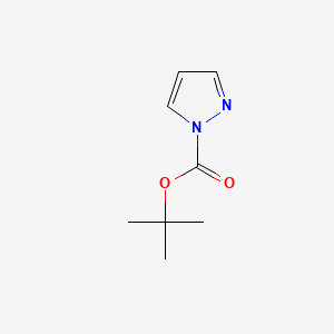tert-Butyl 1H-pyrazole-1-carboxylate chemical structure (CAS 219580-32-2)