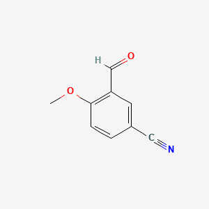 3-Formyl-4-methoxybenzonitrile chemical structure (CAS 21962-53-8)