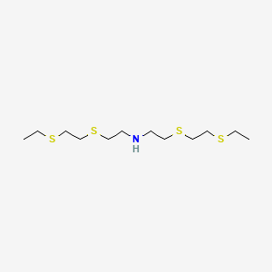 Bis(2-((2-(ethylthio)ethyl)thio)ethyl)amine chemical structure (CAS 219658-99-8)
