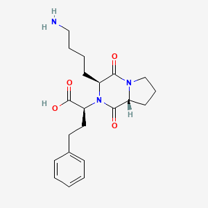 Lisinopril R,S,S-diketopiperazine chemical structure (CAS 219677-82-4)