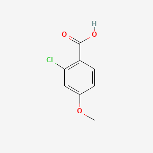 2-Chloro-4-methoxybenzoic acid chemical structure (CAS 21971-21-1)