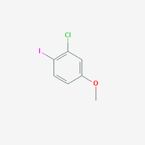 2-Chloro-1-iodo-4-methoxybenzene chemical structure (CAS 219735-98-5)
