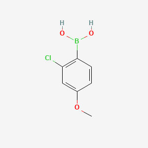 2-Chloro-4-methoxyphenylboronic acid chemical structure (CAS 219735-99-6)