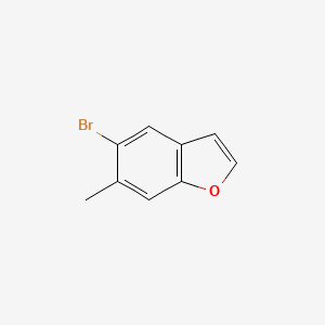 5-Bromo-6-methylbenzofuran chemical structure (CAS 219736-06-8)
