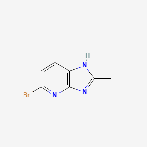 5-Bromo-2-methyl-3H-imidazo[4,5-b]pyridine chemical structure (CAS 219762-28-4)