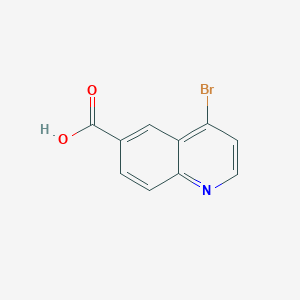 4-Bromoquinoline-6-carboxylic acid chemical structure (CAS 219763-87-8)