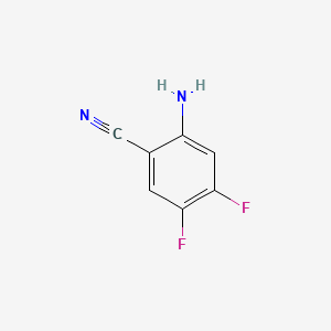 2-Amino-4,5-difluorobenzonitrile chemical structure (CAS 219823-49-1)