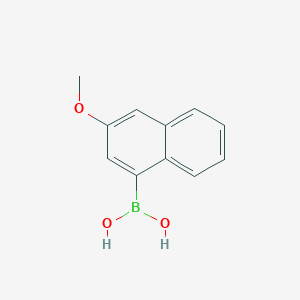 (3-Methoxynaphthalen-1-yl)boronic acid chemical structure (CAS 219834-94-3)