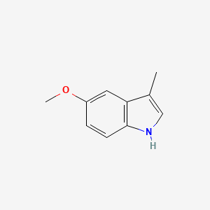 5-Methoxy-3-methyl-1H-indole chemical structure (CAS 21987-25-7)