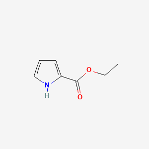 Ethyl 1H-pyrrole-2-carboxylate chemical structure (CAS 2199-43-1)