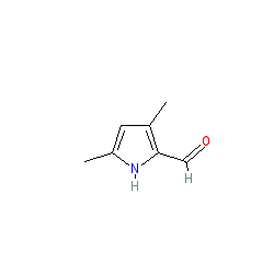 3,5-Dimethyl-1H-pyrrole-2-carbaldehyde chemical structure (CAS 2199-58-8)