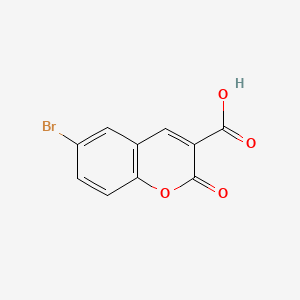 6-Bromo-2-oxo-2H-chromene-3-carboxylic acid chemical structure (CAS 2199-87-3)