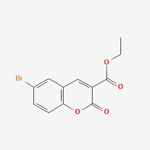 Ethyl 6-bromo-2-oxo-2H-chromene-3-carboxylate chemical structure (CAS 2199-90-8)