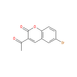 3-Acetyl-6-bromo-2H-chromen-2-one chemical structure (CAS 2199-93-1)