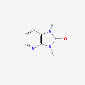 3-Methyl-1H-imidazo[4,5-b]pyridin-2(3H)-one chemical structure (CAS 21991-39-9)