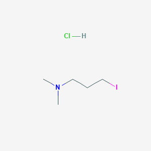 3-Iodo-N,N-dimethylpropan-1-amine hydrochloride chemical structure (CAS 2199436-61-6)