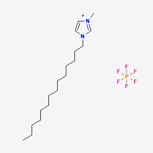 1-Methyl-3-tetradecyl-1H-imidazol-3-ium hexafluorophosphate(V) chemical structure (CAS 219947-94-1)