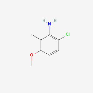 6-Chloro-3-methoxy-2-methylaniline chemical structure (CAS 219975-91-4)