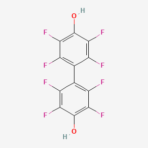 2,2',3,3',5,5',6,6'-Octafluoro-[1,1'-biphenyl]-4,4'-diol chemical structure (CAS 2200-70-6)