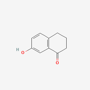 7-Hydroxy-3,4-dihydronaphthalen-1(2H)-one chemical structure (CAS 22009-38-7)