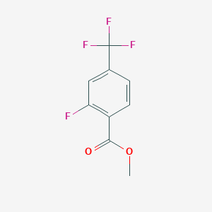 Methyl 2-fluoro-4-(trifluoromethyl)benzoate chemical structure (CAS 220162-64-1)