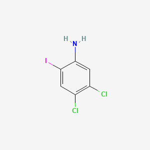 4,5-Dichloro-2-iodoaniline chemical structure (CAS 220185-63-7)