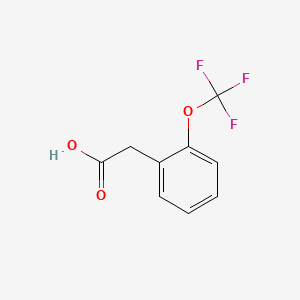 2-(2-(Trifluoromethoxy)phenyl)acetic acid chemical structure (CAS 220239-67-8)