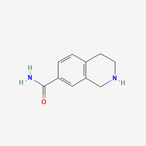 1,2,3,4-Tetrahydroisoquinoline-7-carboxamide chemical structure (CAS 220247-53-0)