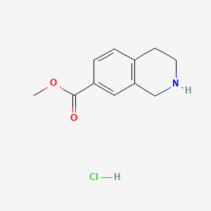 Methyl 1,2,3,4-tetrahydroisoquinoline-7-carboxylate hydrochloride chemical structure (CAS 220247-69-8)