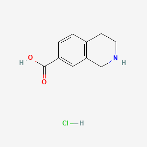 1,2,3,4-Tetrahydroisoquinoline-7-carboxylic acid hydrochloride chemical structure (CAS 220247-71-2)