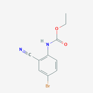 Ethyl (4-bromo-2-cyanophenyl)carbamate chemical structure (CAS 220269-80-7)