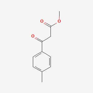 Methyl 3-oxo-3-(p-tolyl)propanoate chemical structure (CAS 22027-51-6)