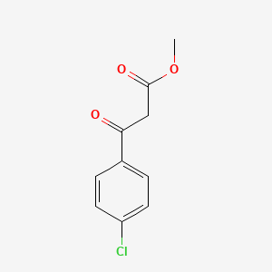 Methyl 3-(4-chlorophenyl)-3-oxopropanoate chemical structure (CAS 22027-53-8)