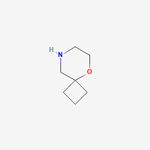 5-Oxa-8-azaspiro[3.5]nonane chemical structure (CAS 220291-93-0)