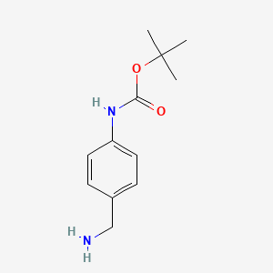 4-(Boc-amino)benzylamine chemical structure (CAS 220298-96-4)