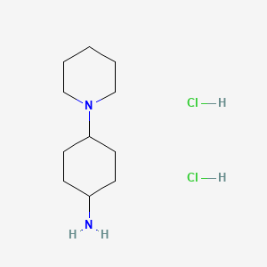 (4-Piperidin-1-ylcyclohexyl)amine dihydrochloride chemical structure (CAS 2203016-45-7)
