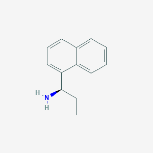 (R)-1-(Naphthalen-1-yl)propan-1-amine chemical structure (CAS 22038-83-1)
