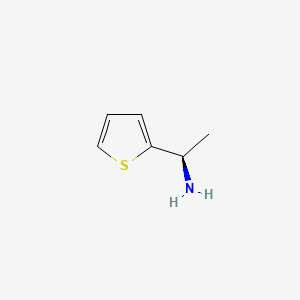 (1R)-1-(Thiophen-2-yl)ethan-1-amine chemical structure (CAS 22038-88-6)