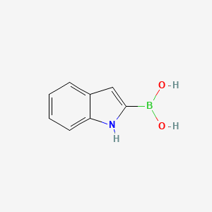 (1H-Indol-2-yl)boronic acid chemical structure (CAS 220396-46-3)