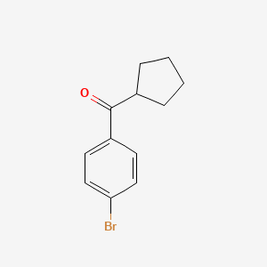 (4-Bromophenyl)(cyclopentyl)methanone chemical structure (CAS 2204-97-9)