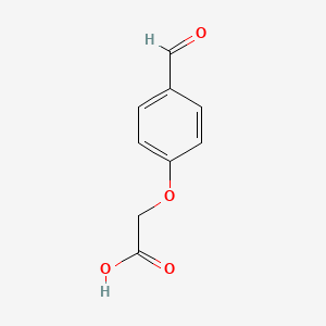 2-(4-Formylphenoxy)acetic acid chemical structure (CAS 22042-71-3)