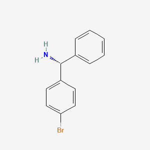 (R)-(4-Bromophenyl)(phenyl)methanamine chemical structure (CAS 220441-81-6)