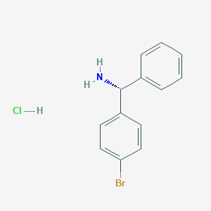 (R)-(4-Bromophenyl)(phenyl)methanamine hydrochloride chemical structure (CAS 220441-84-9)